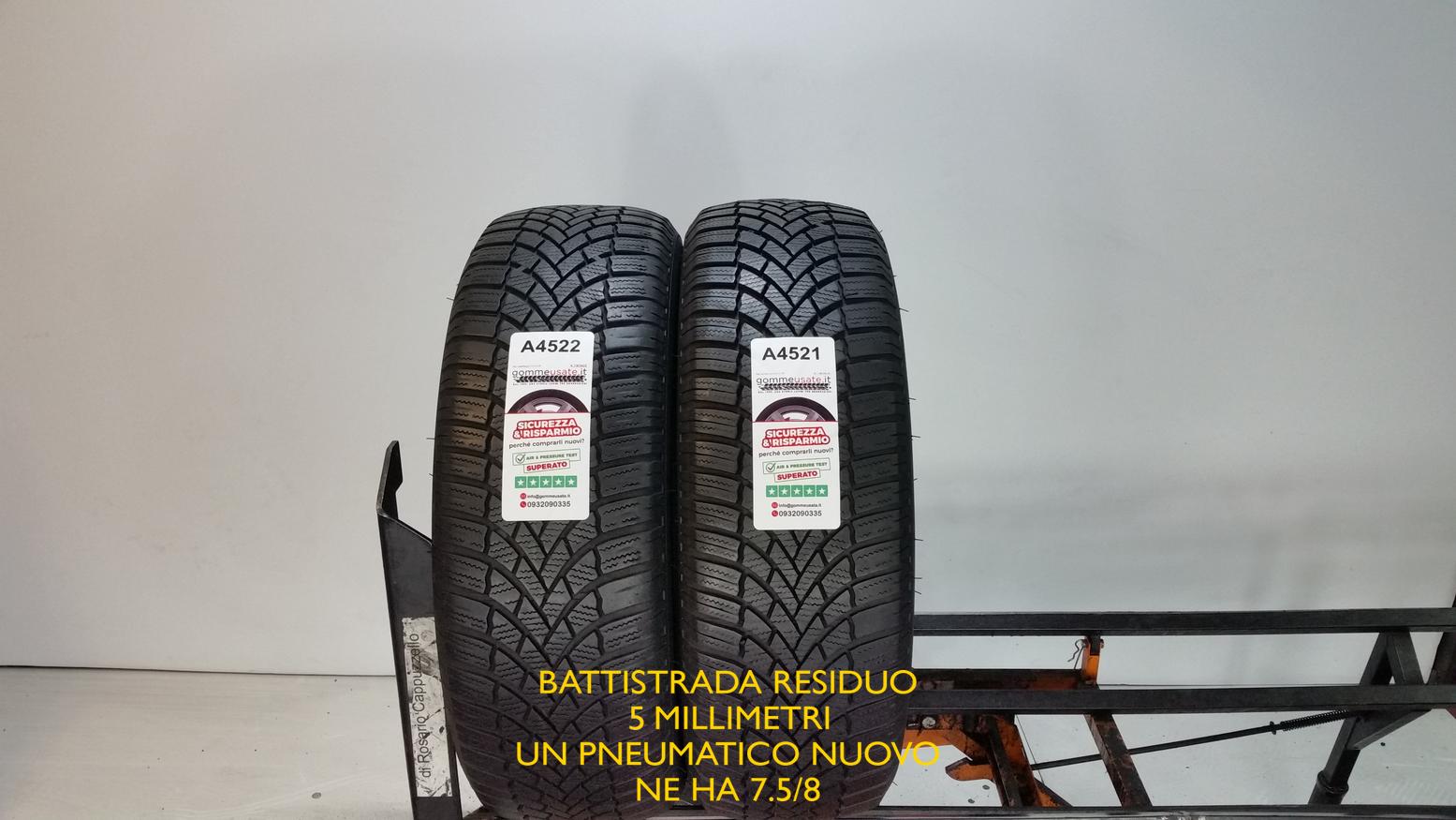 Gomme Usate 205 65 R15 Bridgestone BLIZZAK LM005 Invernali