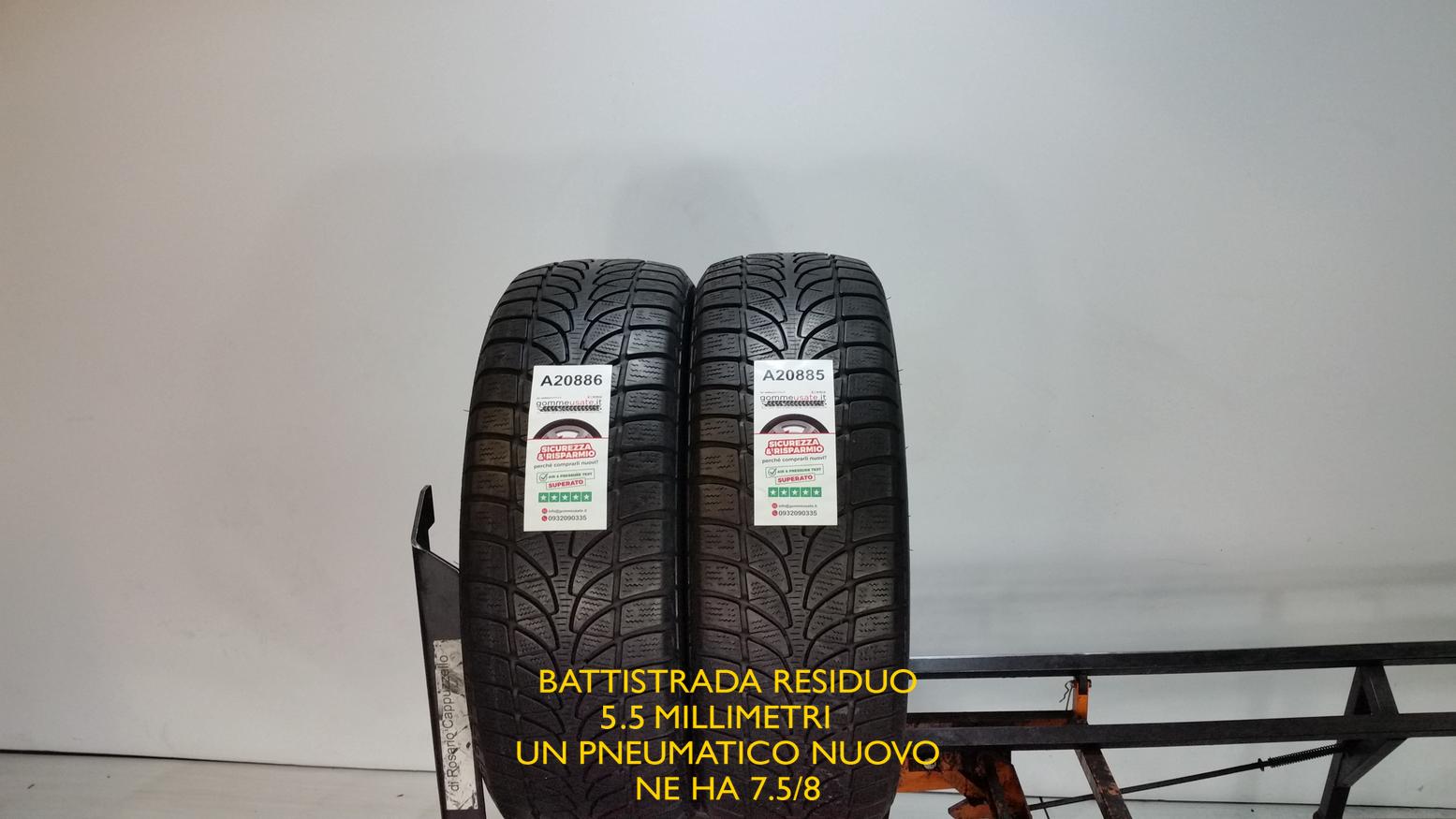 Gomme Usate 215 60 R16 Bridgestone BLIZZAK LM 32 invernali