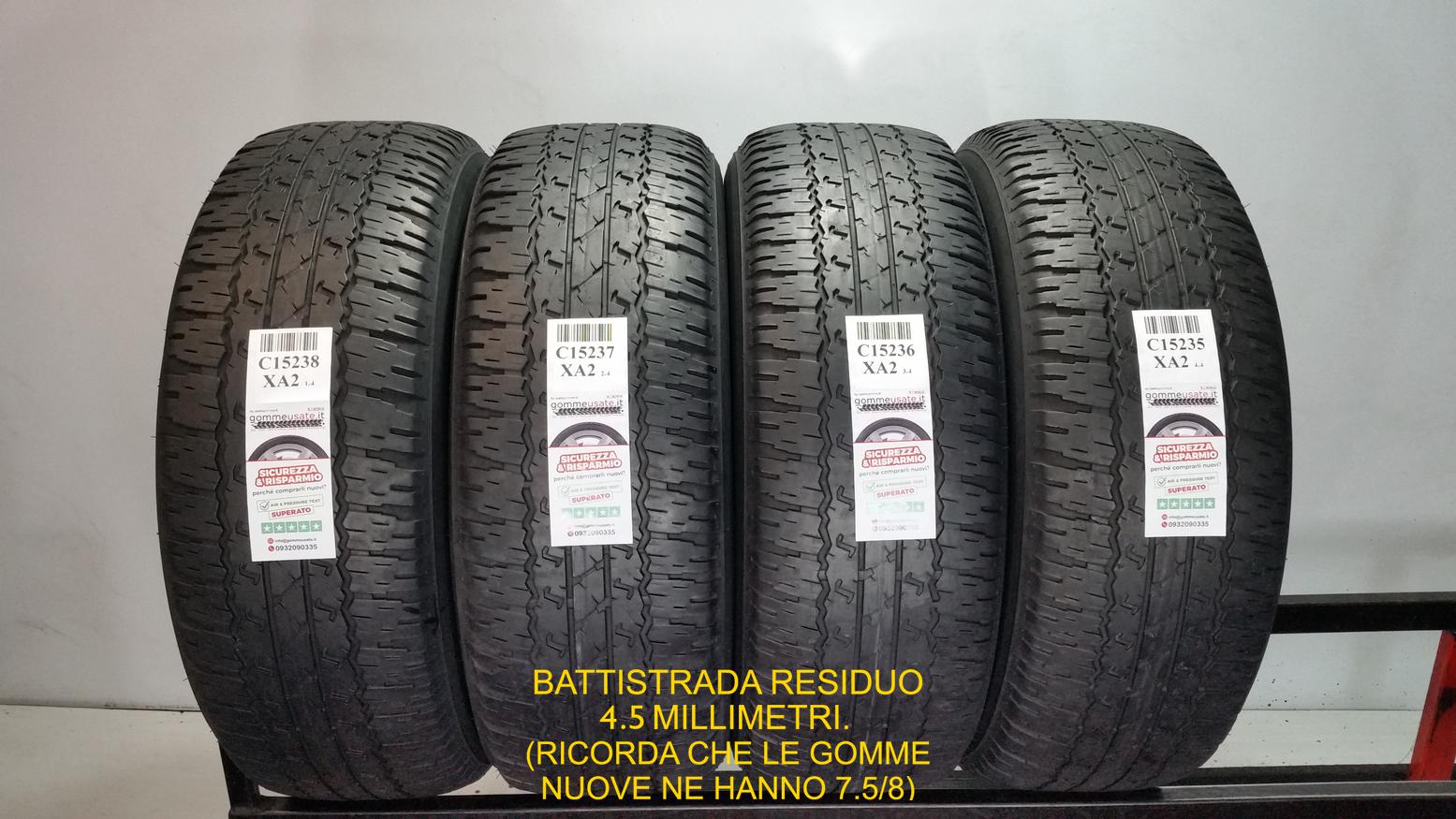 Bridgestone 265/65 R17 112S 