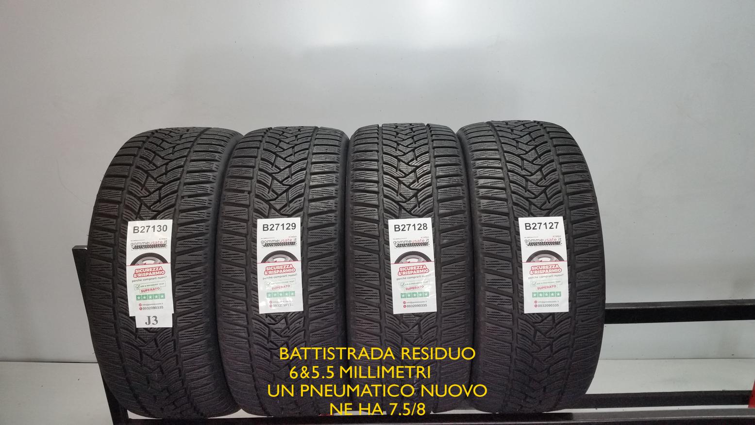 Dunlop 225/45 R17 91H Winter Sport 5 pneumatici usati Invernale