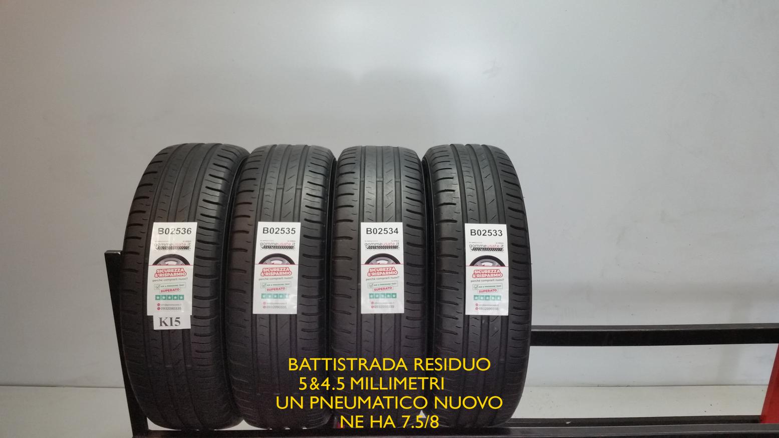 4 Gomme usate 185 65 15