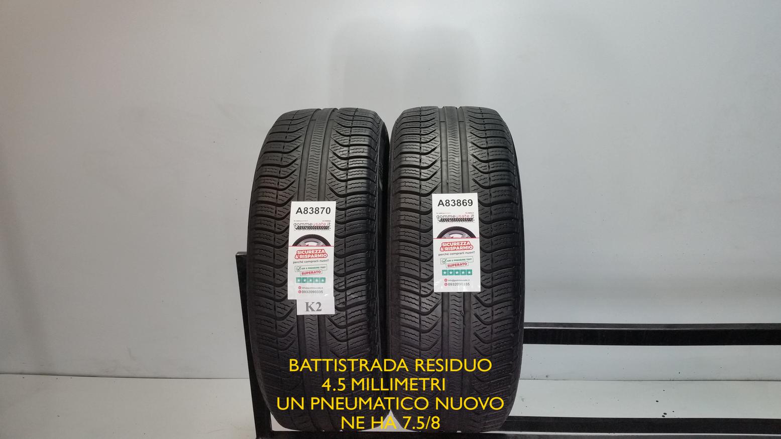 Usata: 225 55 R17 Pirelli CINTURATO ALL SEASON