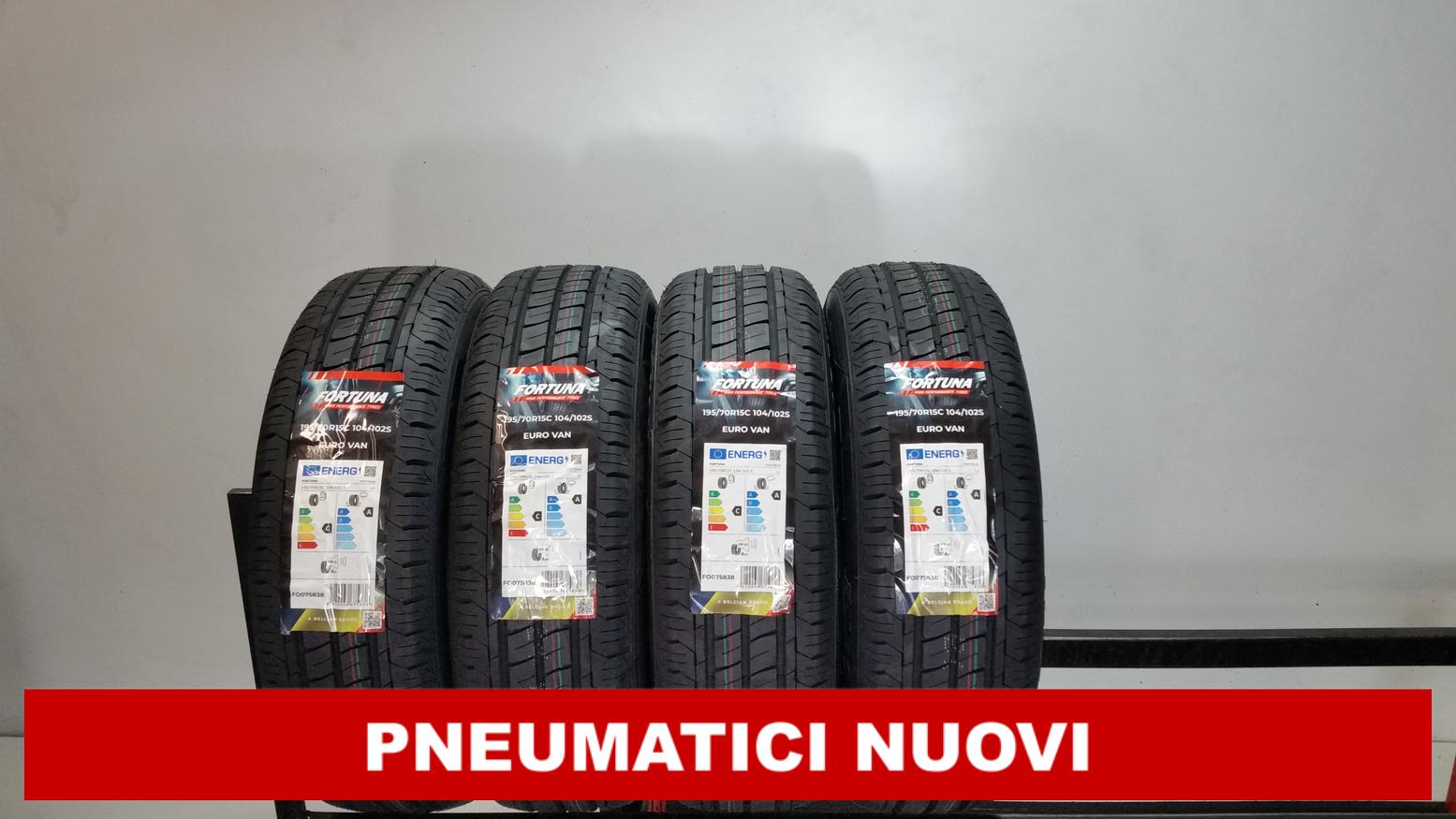 PNEUMATICI NUOVI Fortuna 195/70 R15C 104S 