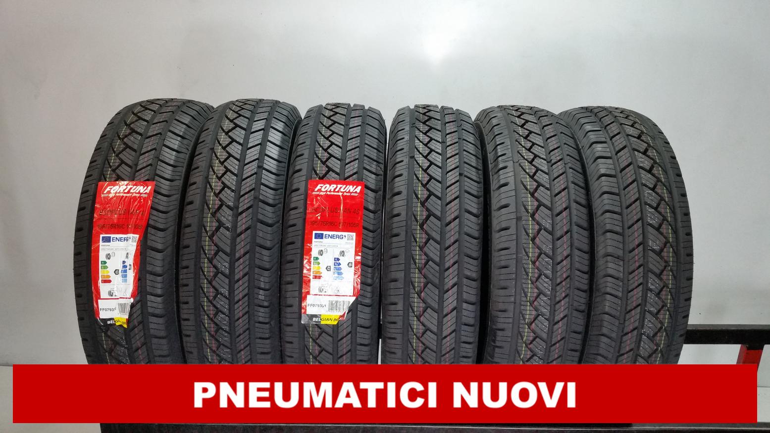 PNEUMATICI NUOVI Fortuna 195/75 R16C 107R 