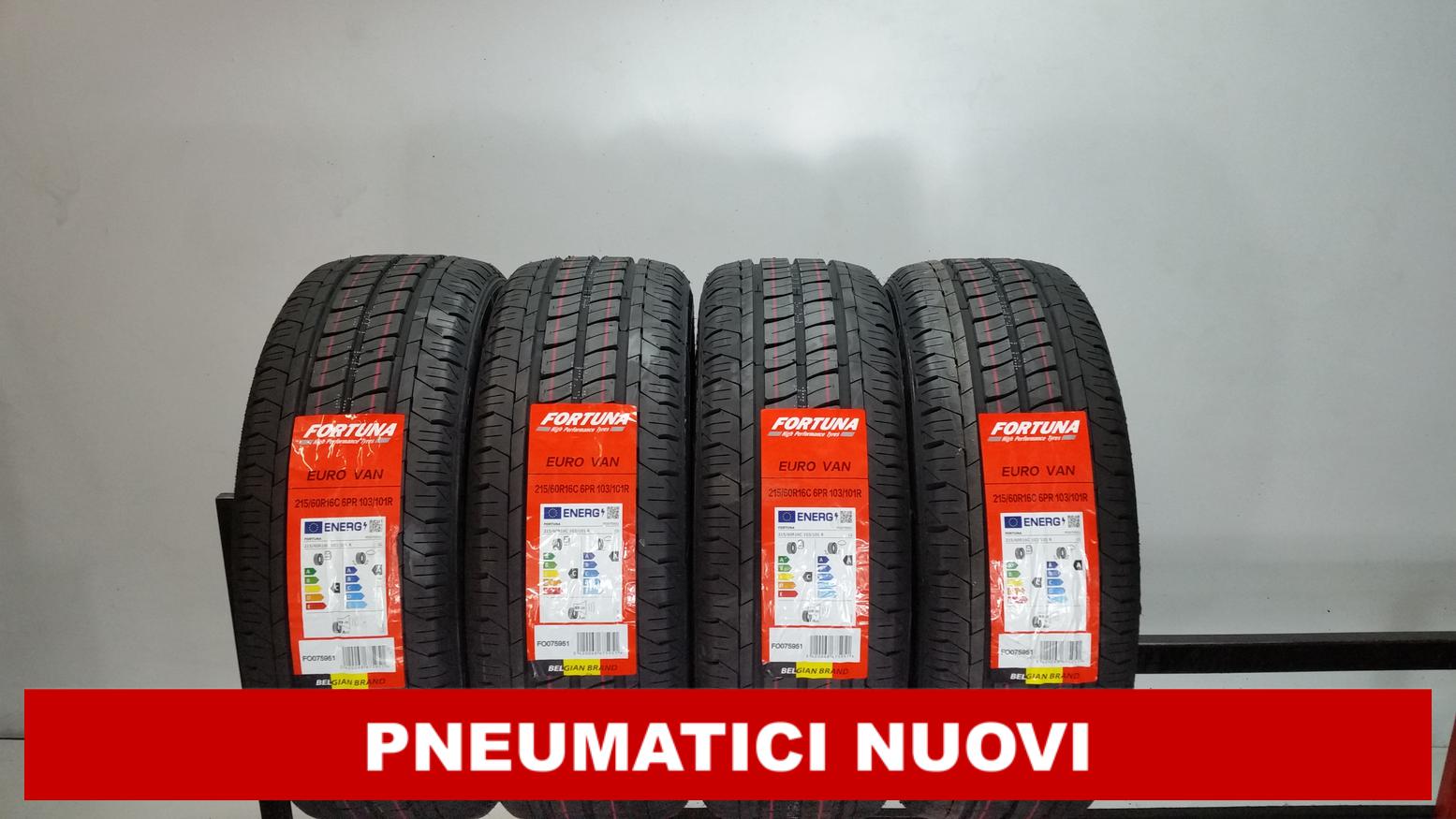 PNEUMATICI NUOVI Fortuna 215/60 R16C 103R 