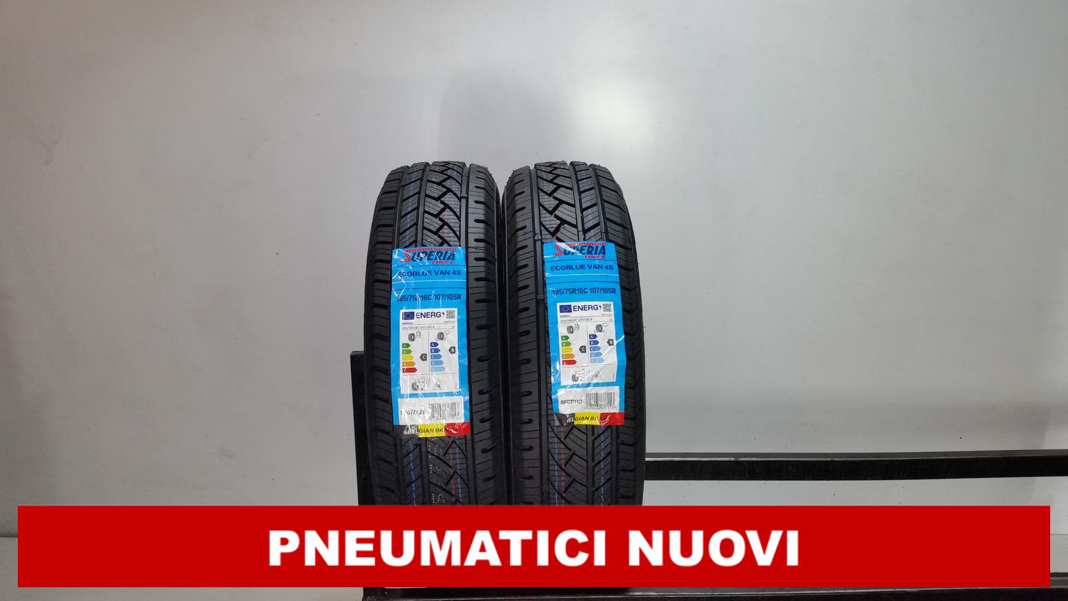PNEUMATICI NUOVI Superia 195/75 R16C 107R 