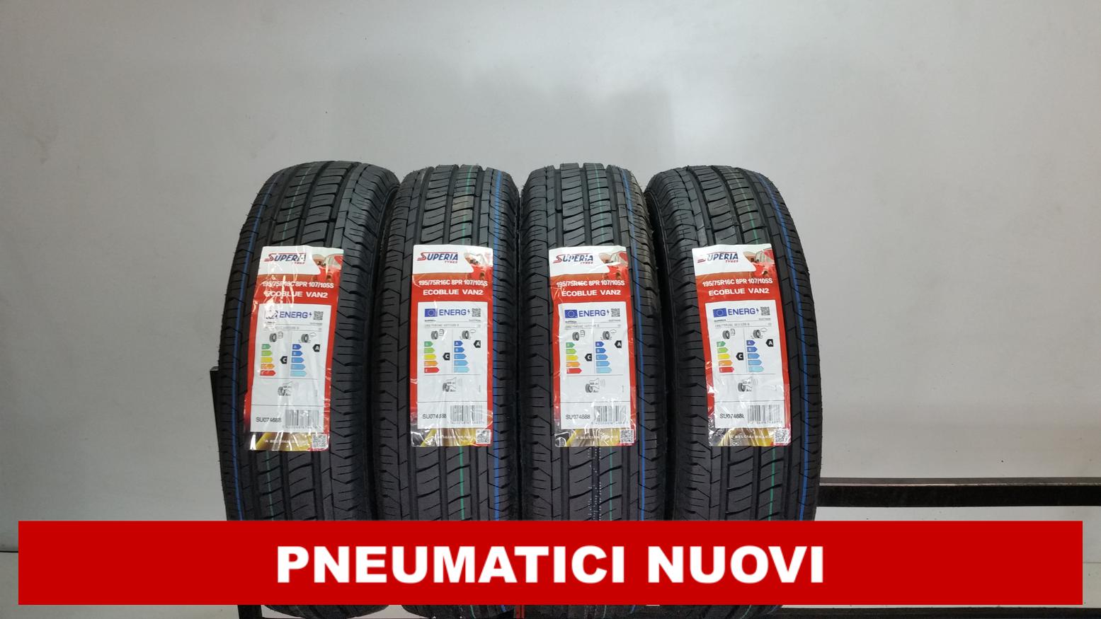PNEUMATICI NUOVI Superia 195/75 R16C 107S 