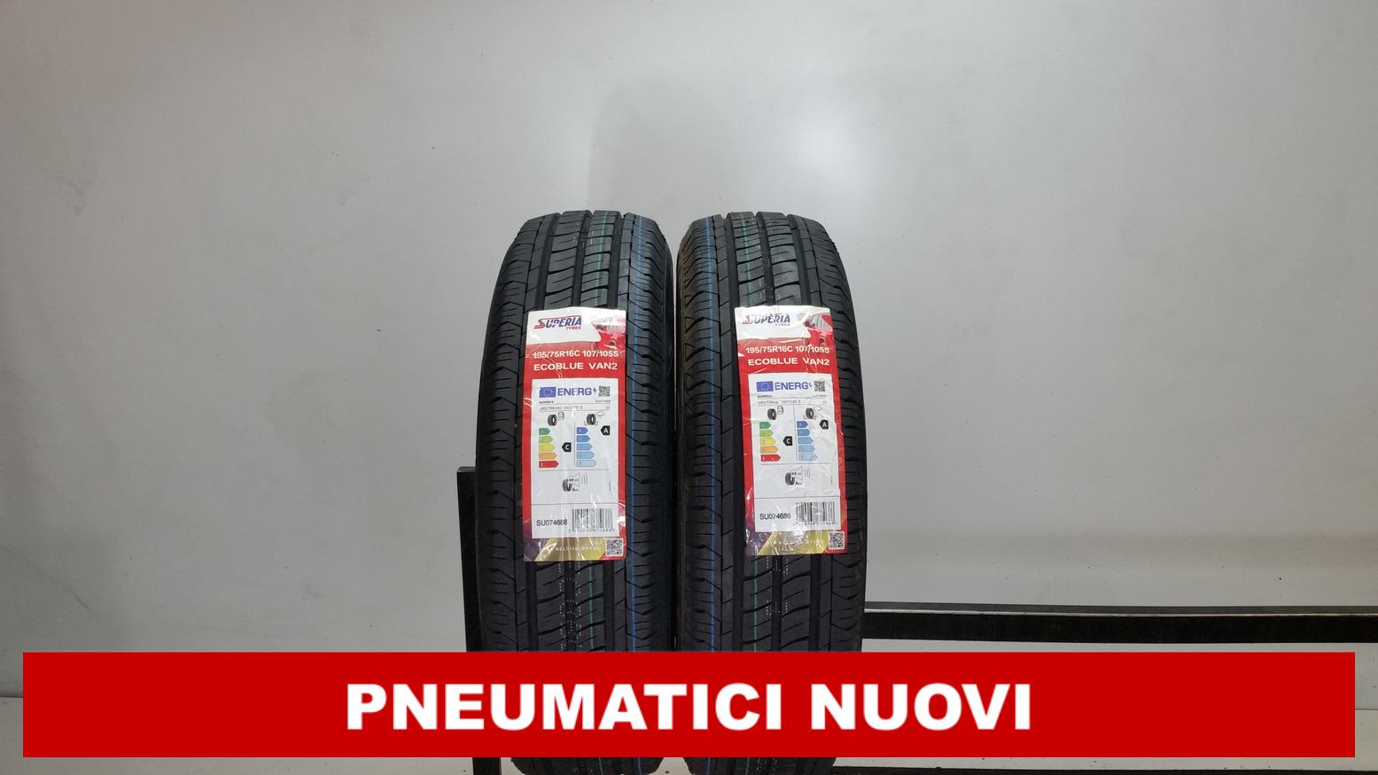 PNEUMATICI NUOVI Superia 195/75 R16C 107S 