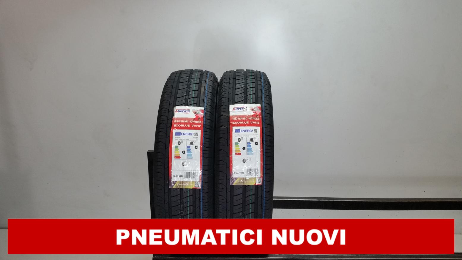 PNEUMATICI NUOVI Superia 195/75 R16C 107S 